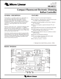 datasheet for ML4835CS by Micro Linear Corporation