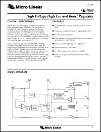 datasheet for ML4865ES-2 by Micro Linear Corporation