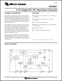 datasheet for ML4866ES by Micro Linear Corporation