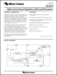 datasheet for ML4870ES-3 by Micro Linear Corporation