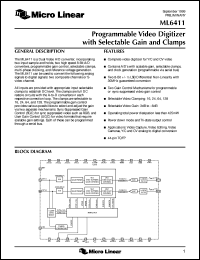 datasheet for ML6411 by Micro Linear Corporation