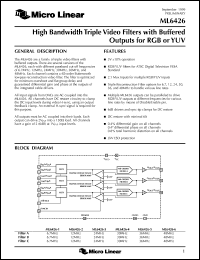 datasheet for ML6426CS-1 by Micro Linear Corporation