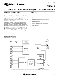 datasheet for ML6695CQ by Micro Linear Corporation