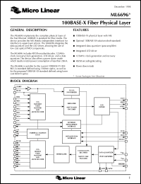 datasheet for ML6696CQ by Micro Linear Corporation