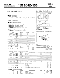 datasheet for 1DI200Z-100 by 