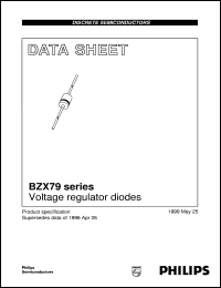 datasheet for BZX79-B22 by Philips Semiconductors