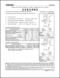 datasheet for 2SK2493 by Toshiba