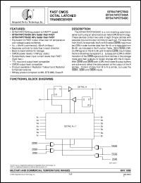 datasheet for IDT74FCT543CPB by Integrated Device Technology, Inc.