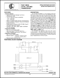 datasheet for IDT54FCT2543TQ by Integrated Device Technology, Inc.