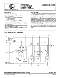 datasheet for IDT74FCT161TD by Integrated Device Technology, Inc.