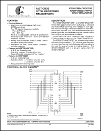 datasheet for 7429FCT2053BTPYB by Integrated Device Technology, Inc.