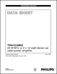 datasheet for TDA1516BQ/N2 by Philips Semiconductors