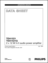 datasheet for TDA1521/N5 by Philips Semiconductors