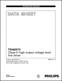 datasheet for TDA8574T/N1 by Philips Semiconductors