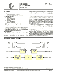 datasheet for IDT7134LA55J by Integrated Device Technology, Inc.