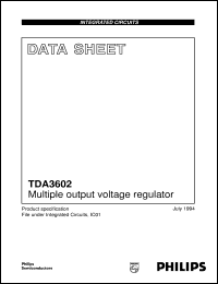 datasheet for TDA3602/N3 by Philips Semiconductors