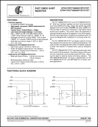 datasheet for IDT54FCT162823CTEB by Integrated Device Technology, Inc.