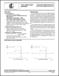 datasheet for IDT74FCT16827CTE by Integrated Device Technology, Inc.