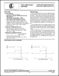 datasheet for IDT54FCT162827BTEB by Integrated Device Technology, Inc.