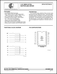 datasheet for IDT54FCT3244QB by Integrated Device Technology, Inc.