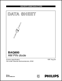 datasheet for BAQ800 by Philips Semiconductors