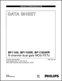 datasheet for BF1105R by Philips Semiconductors