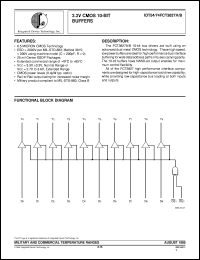 datasheet for IDT54FCT3827APY by Integrated Device Technology, Inc.
