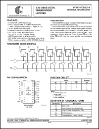 datasheet for IDT54FCT3573PYB by Integrated Device Technology, Inc.