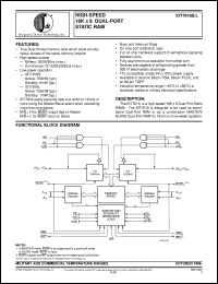 datasheet for IDT7016L25J by Integrated Device Technology, Inc.
