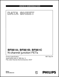 datasheet for BF861A by Philips Semiconductors