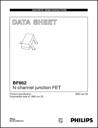 datasheet for BF862 by Philips Semiconductors
