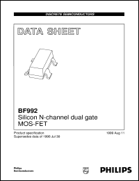 datasheet for BF992 by Philips Semiconductors