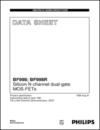 datasheet for BF998 by Philips Semiconductors