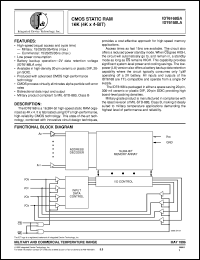 datasheet for IDT6168SA45PB by Integrated Device Technology, Inc.