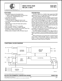 datasheet for IDT6116LA15Y by Integrated Device Technology, Inc.