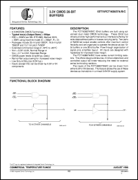 datasheet for IDT74FCT163827BPF by Integrated Device Technology, Inc.