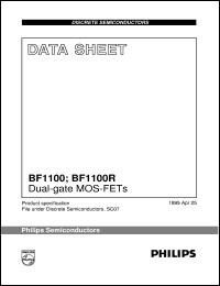 datasheet for BF1100R by Philips Semiconductors