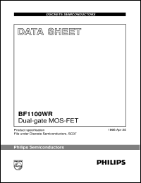 datasheet for BF1100WR by Philips Semiconductors