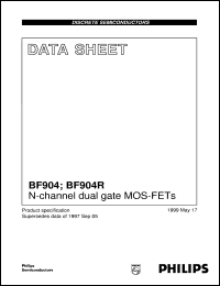 datasheet for BF904 by Philips Semiconductors