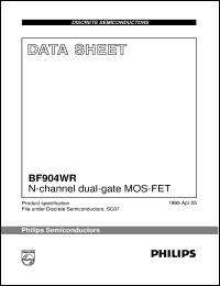 datasheet for BF904WR by Philips Semiconductors