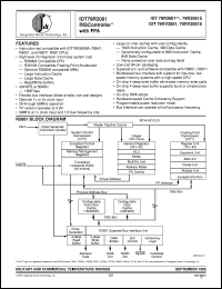 datasheet for IDT79R308125PF by Integrated Device Technology, Inc.