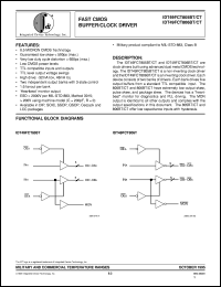 datasheet for IDT49FCT806CTQB by Integrated Device Technology, Inc.