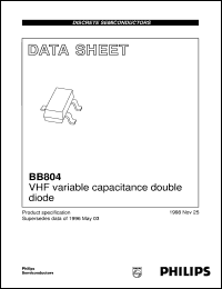 datasheet for BB804 by Philips Semiconductors