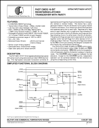 datasheet for IDT74FCT162511CTPF by Integrated Device Technology, Inc.