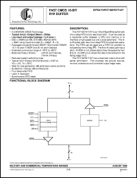 datasheet for IDT54FCT162701ATPFB by Integrated Device Technology, Inc.