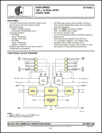 datasheet for IDT7026L25GB by Integrated Device Technology, Inc.