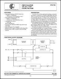 datasheet for IDT6178S12Y by Integrated Device Technology, Inc.
