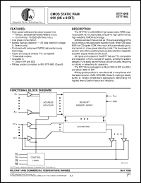 datasheet for IDT7164S25PB by Integrated Device Technology, Inc.