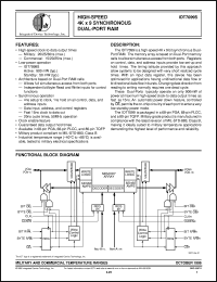 datasheet for IDT7099S25JB by Integrated Device Technology, Inc.