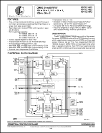 datasheet for IDT723632L30PF by Integrated Device Technology, Inc.